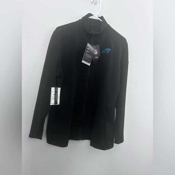 NWT Nike Women's Black Carolina Panthers Dri-Fit Jacket- Size XL - Picture 1 of 5